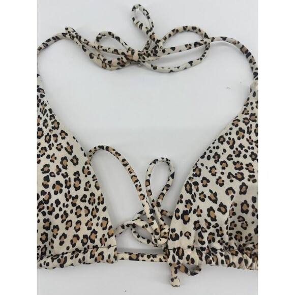 Victoria Secret Animal Print Bikini Triangle Top Size Large - Picture 2 of 6